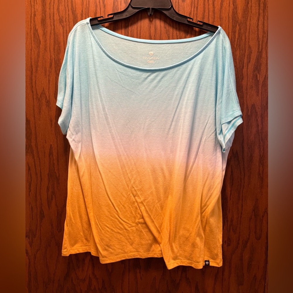 Gradient Blue and Yellow Women's Top